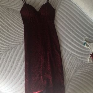LULU’s Red Midi Dress